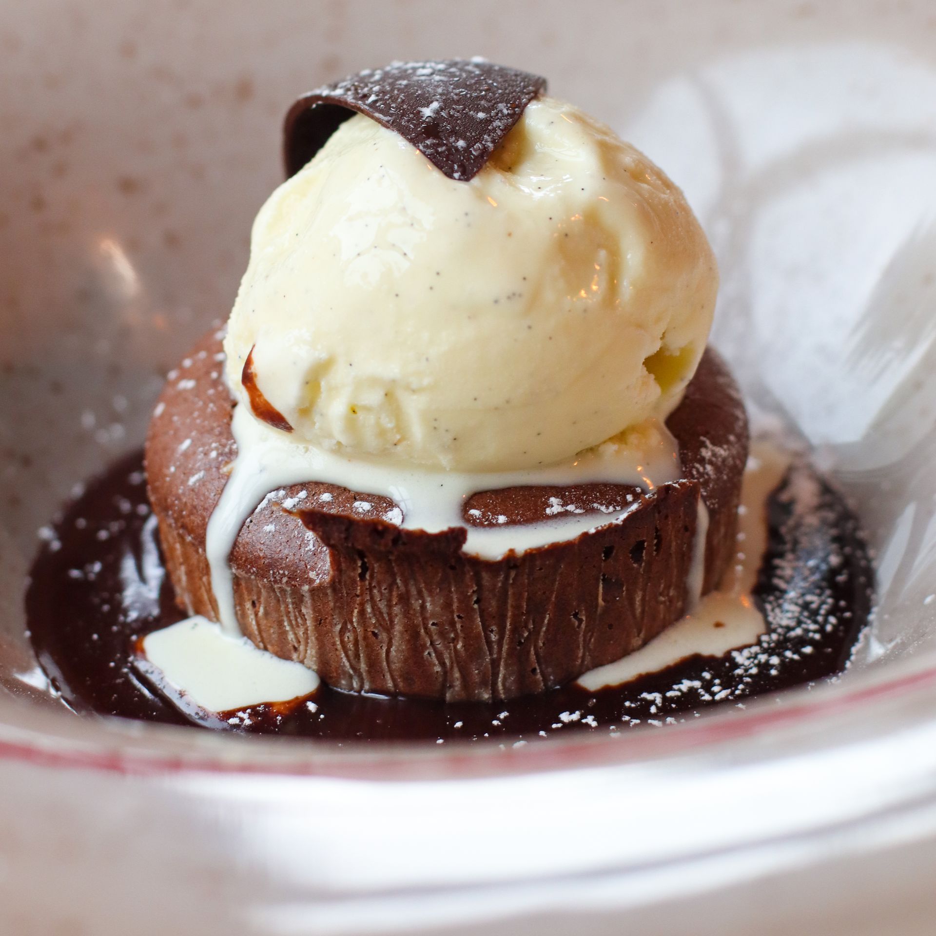 Pop Up Sablon moëlleux & vanilla ice cream