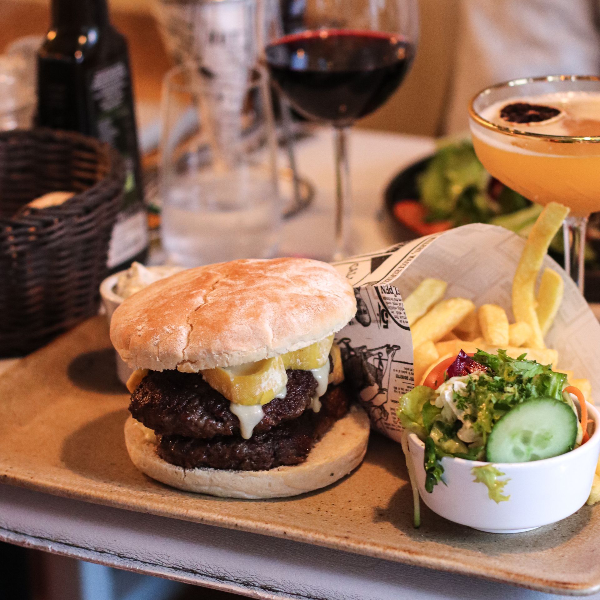 Pop Up Sablon burger & fries