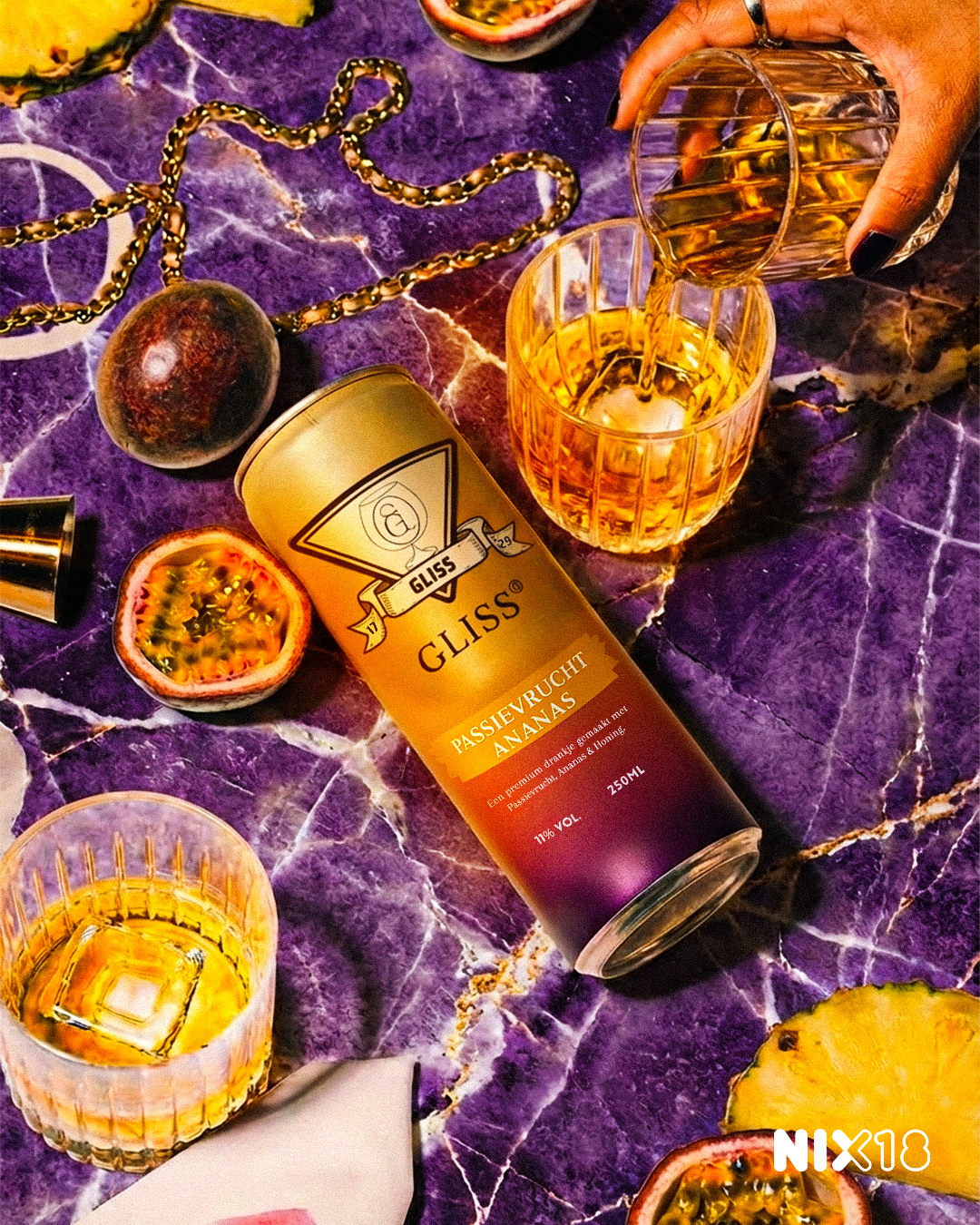Gliss Drinks | Passievrucht, Ananas & Cognac
