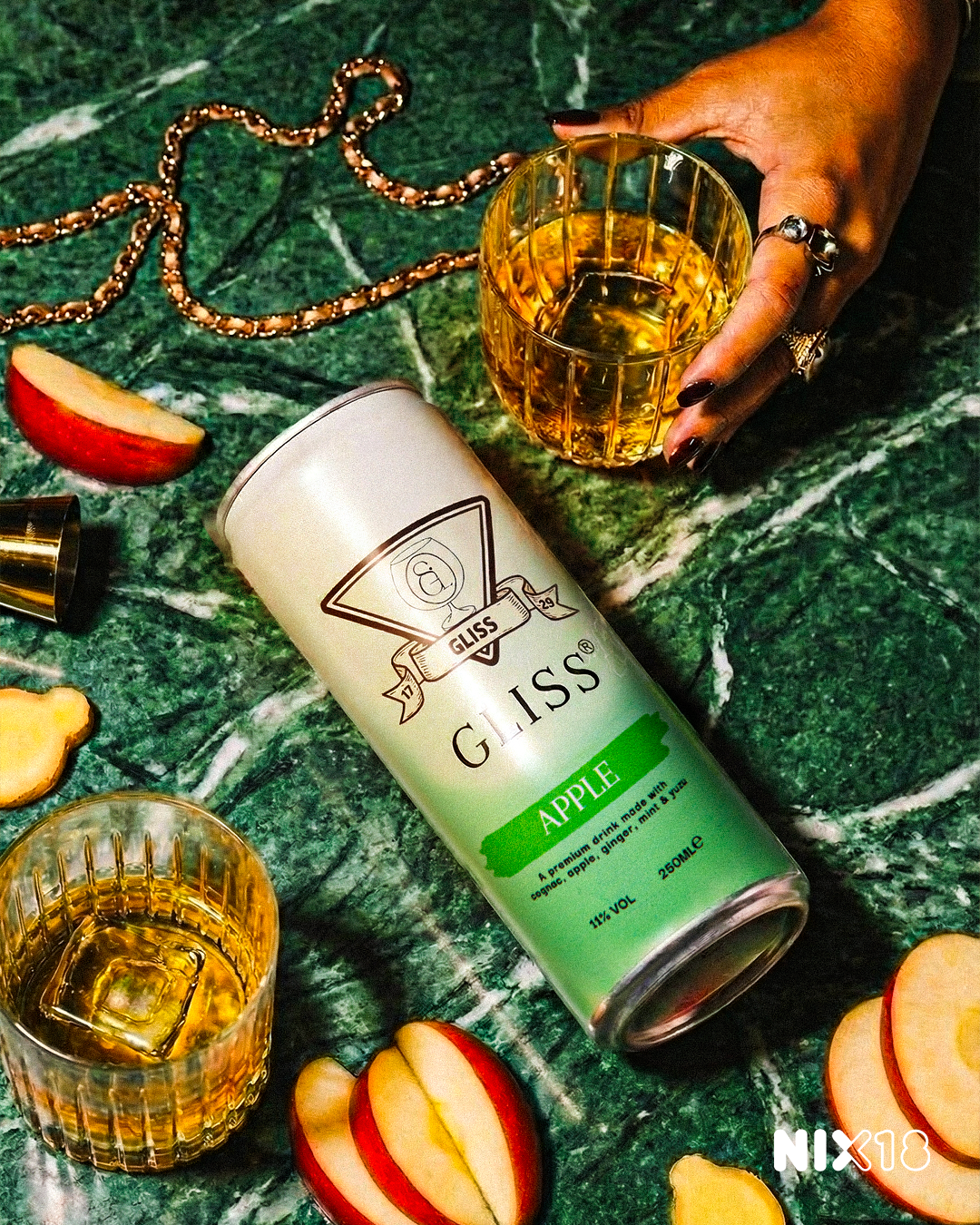 Gliss Drinks | Appel met Cognac