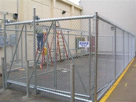 Silver Colored Chain Link Fence — Indianapolis, IN — Duke Fence Co., Inc.