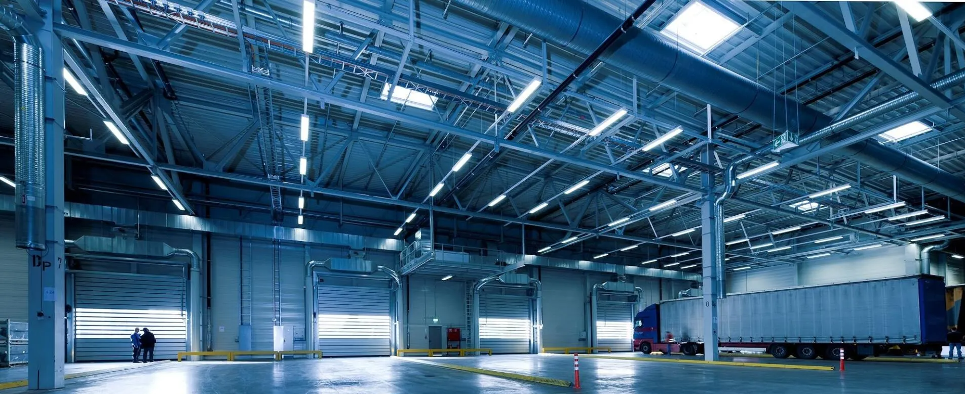 trucking warehouse after a lighting retrofit
