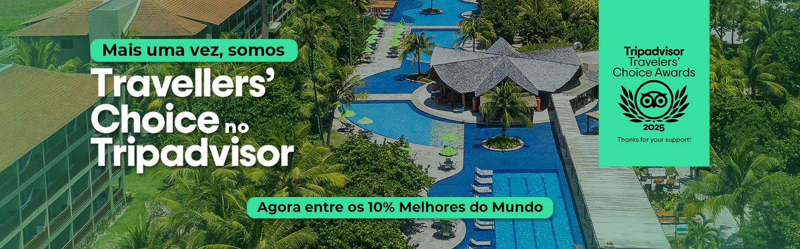 Eleito um dos melhores resort de praia do mundo