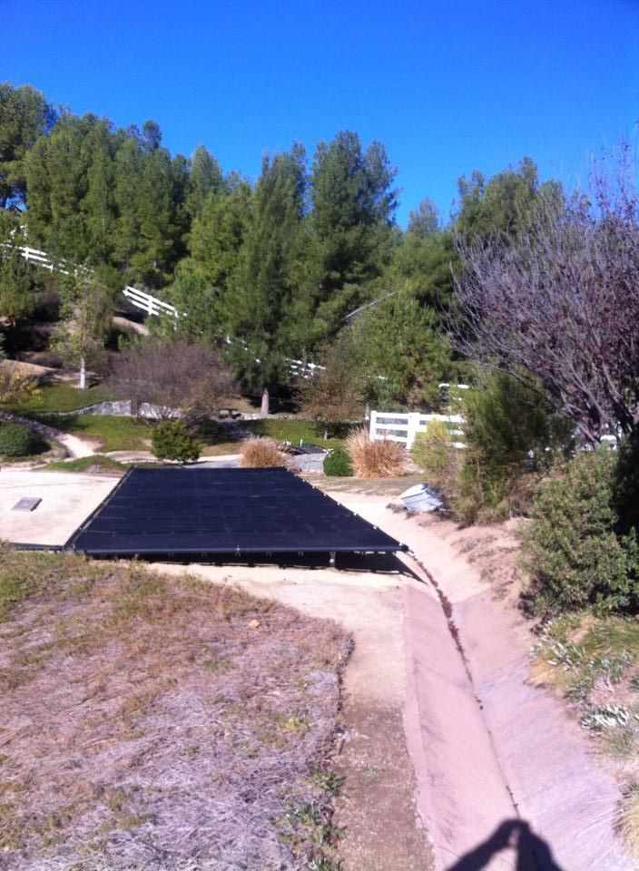 Solar panel in the ground — San Diego, CA — Mark Naylor Solar Specialists