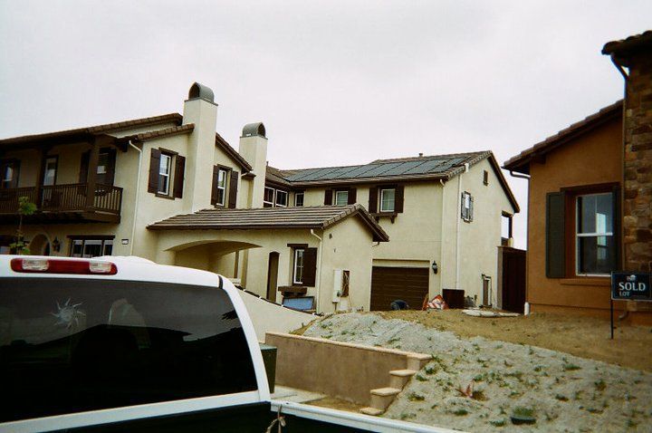 Two story house with solar panels — San Diego, CA — Mark Naylor Solar Specialists