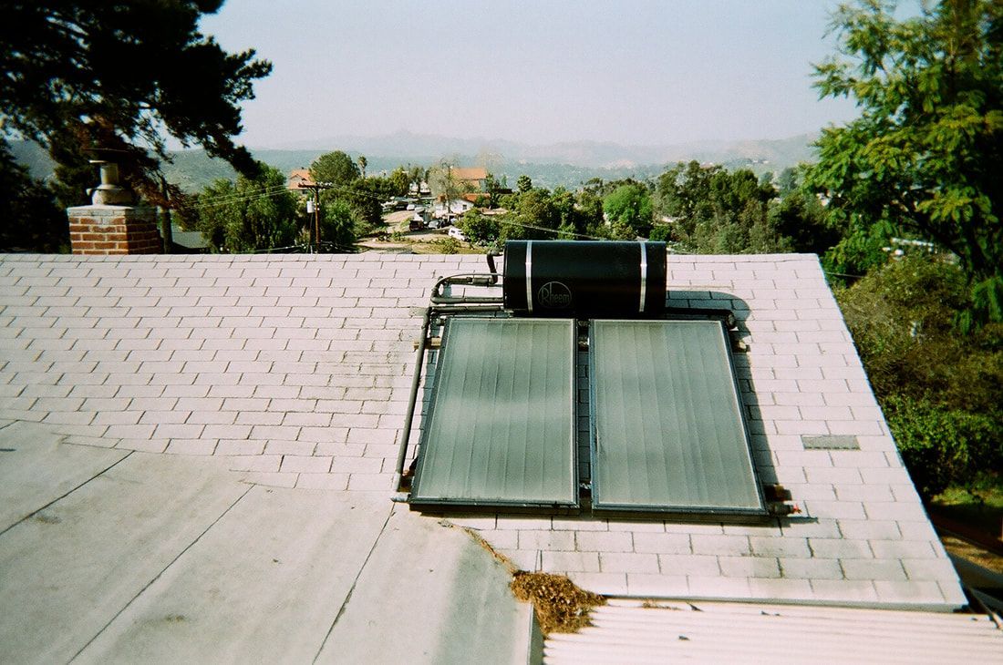 Solar hot water heater on the roof — San Diego, CA — Mark Naylor Solar Specialists