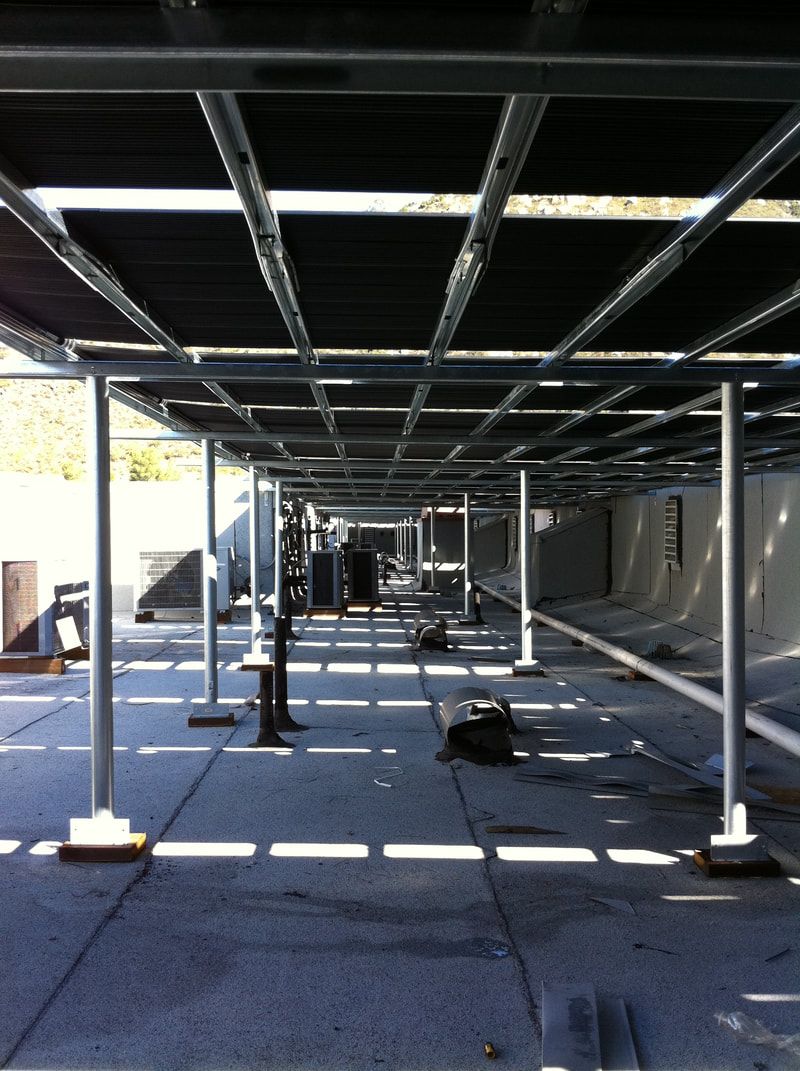 Underneath of solar panels — San Diego, CA — Mark Naylor Solar Specialists