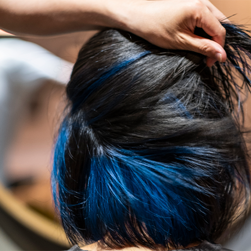 Black and Blue Hair — Baltimore, MD — Baltimore Beauty & Barber School
