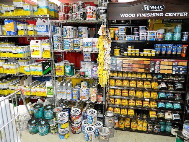 Hardware Retail — Assorted Liquid Shelf in Ambridge, PA