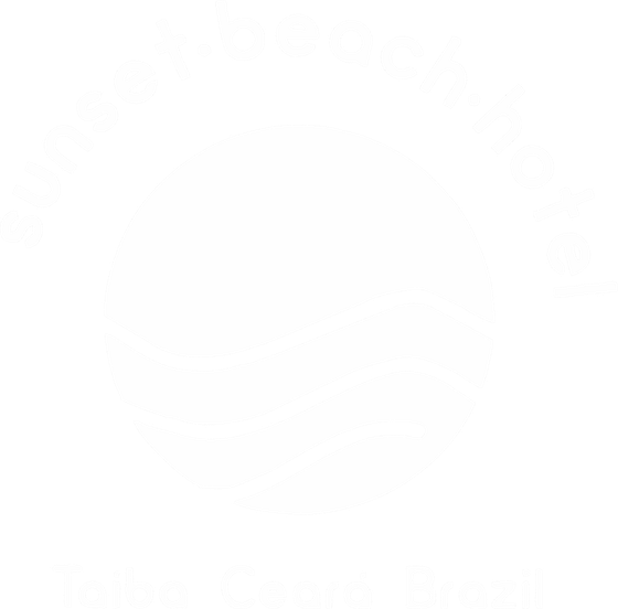White circular logo with text.
