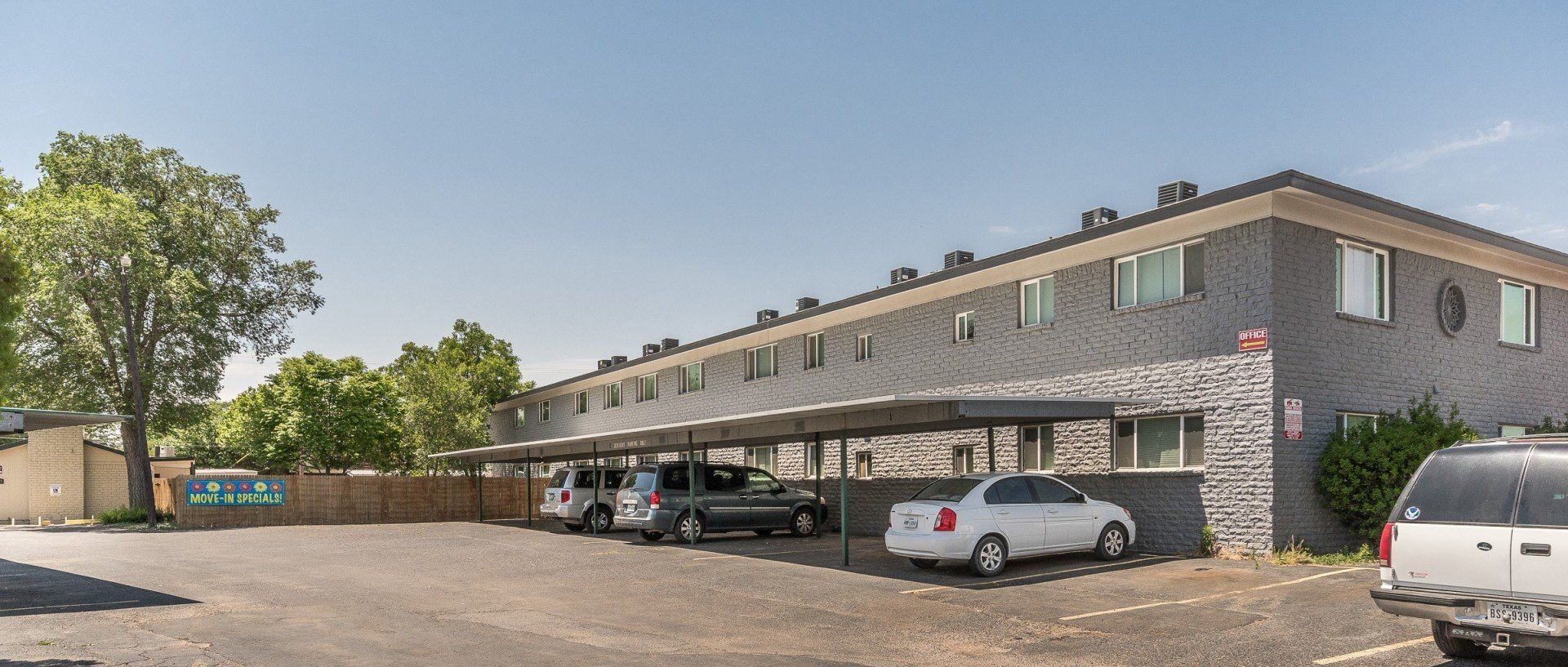 image of covered parking lot at Greenbriar Terrace Apartments in Amarillo, TX