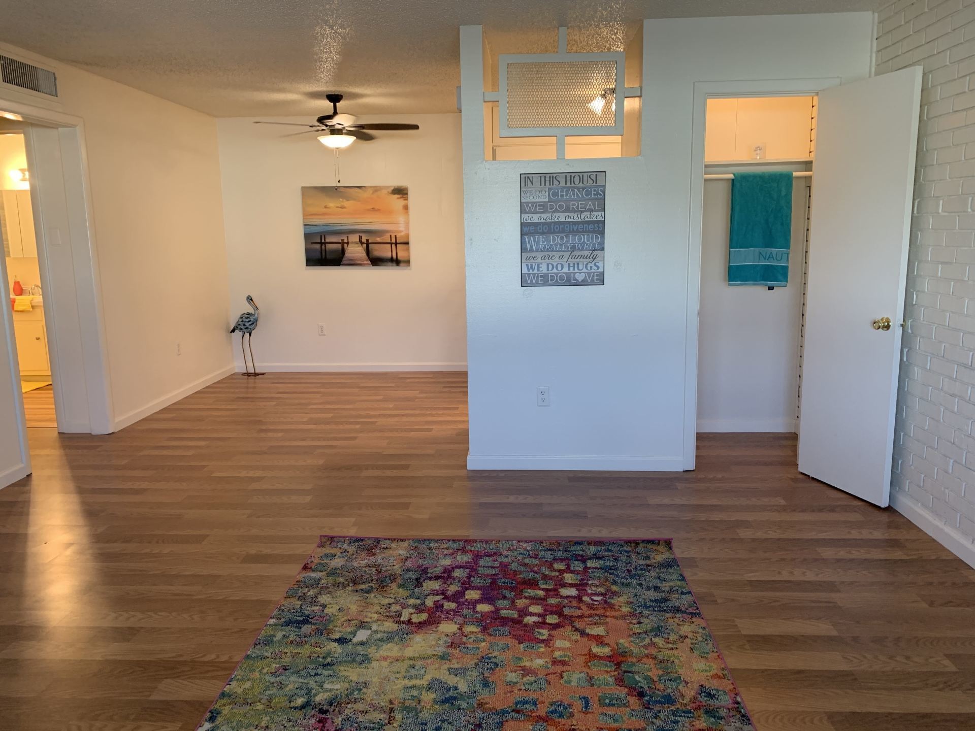 image of living room with hardwood floors at Greenbriar Terrace Apartments in Amarillo, TX