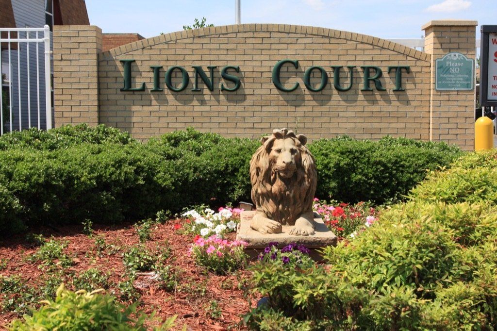 Lion's court entrance in Wichita Falls, TX
