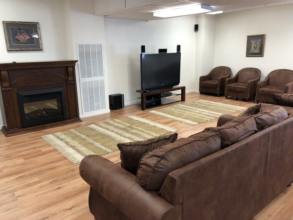 Community Center/entertainment room at lions court apartments in Wichita Falls, TX