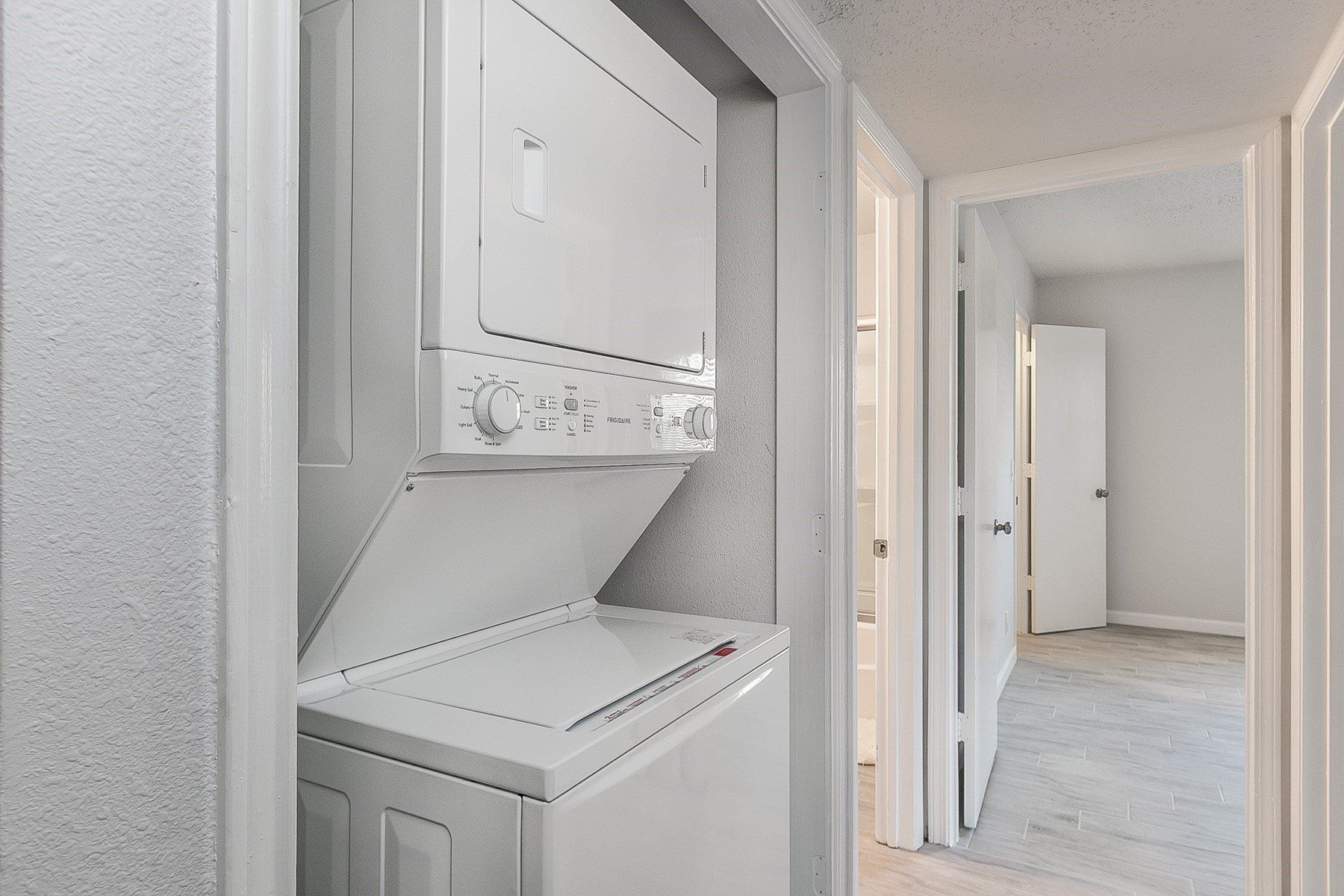 Image of stacked washer/dryer in unit at Summerwood Terrace Apartments in Amarillo, TX