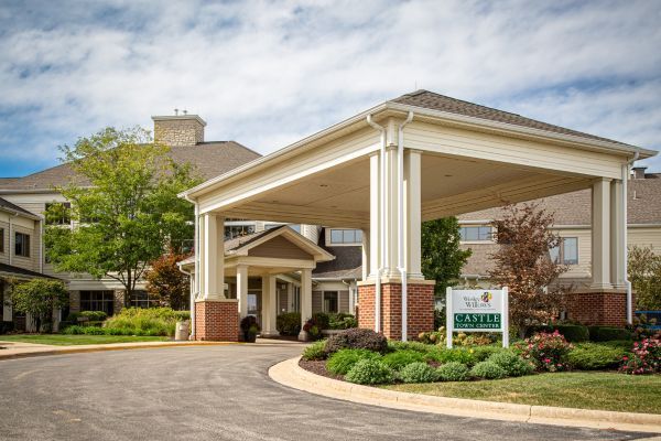 Exterior View of the Castle Town Center at Wesley Willows