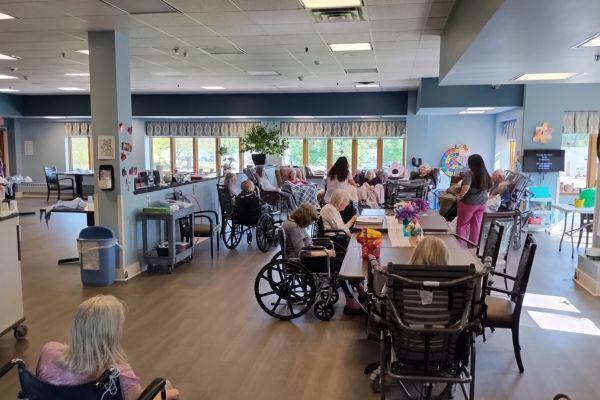 Seniors receiving memory care at Wesley Willows