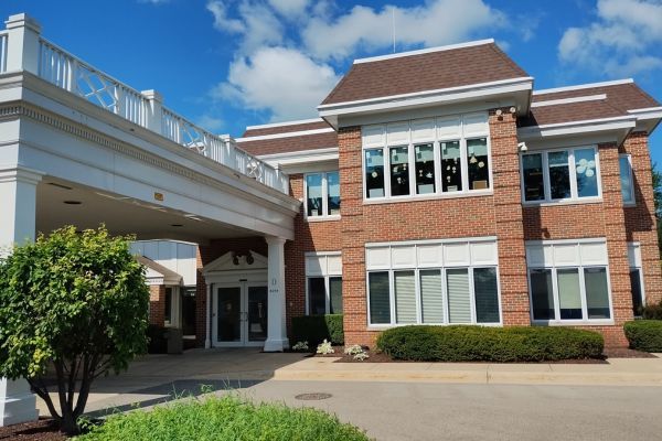 Exterior of Kirk's Place Memory Care Center at Wesley Willows