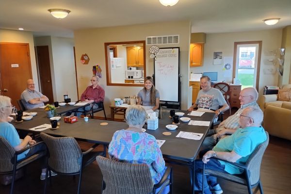 Wesley Willows residents at the on-campus Memory Wellness Center 