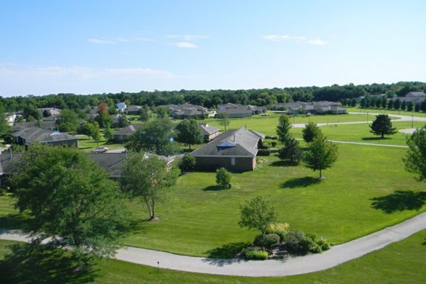 Senior living homes at Peterson Meadows in Rockford, IL