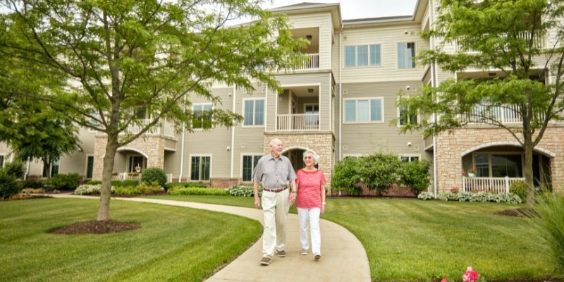 Planned Giving Program at Wesley Willows Exterior of Willows Suites at Wesley Willows