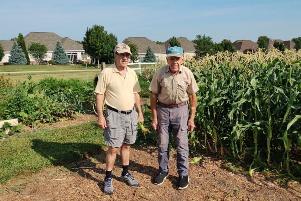 Residents at the Wesley Willows Community Garden