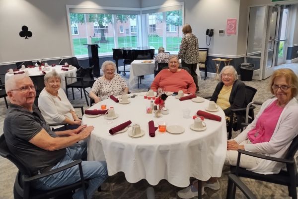 Residents enjoying life at Peterson Meadows senior living community