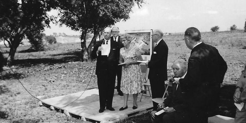 Wesley Willows Groundbreaking Groundbreaking ceremony for Wesley Willows in 1964