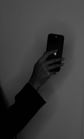 Hand holding a phone