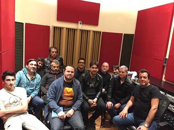 Alumnos del curso de mezcla con Pablo Rabinovich