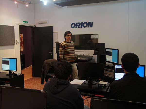 Clase en el Instituto de Sonido Orion