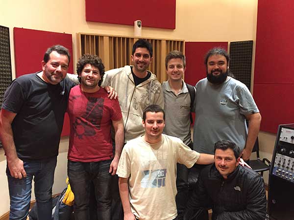 Alumnos del curso de mezcla con Pablo Rabinovich