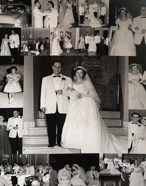 Funeral Services - Black & White Collage