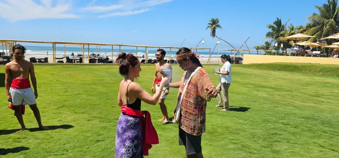 temazcal para relajación y bienestar en la playa