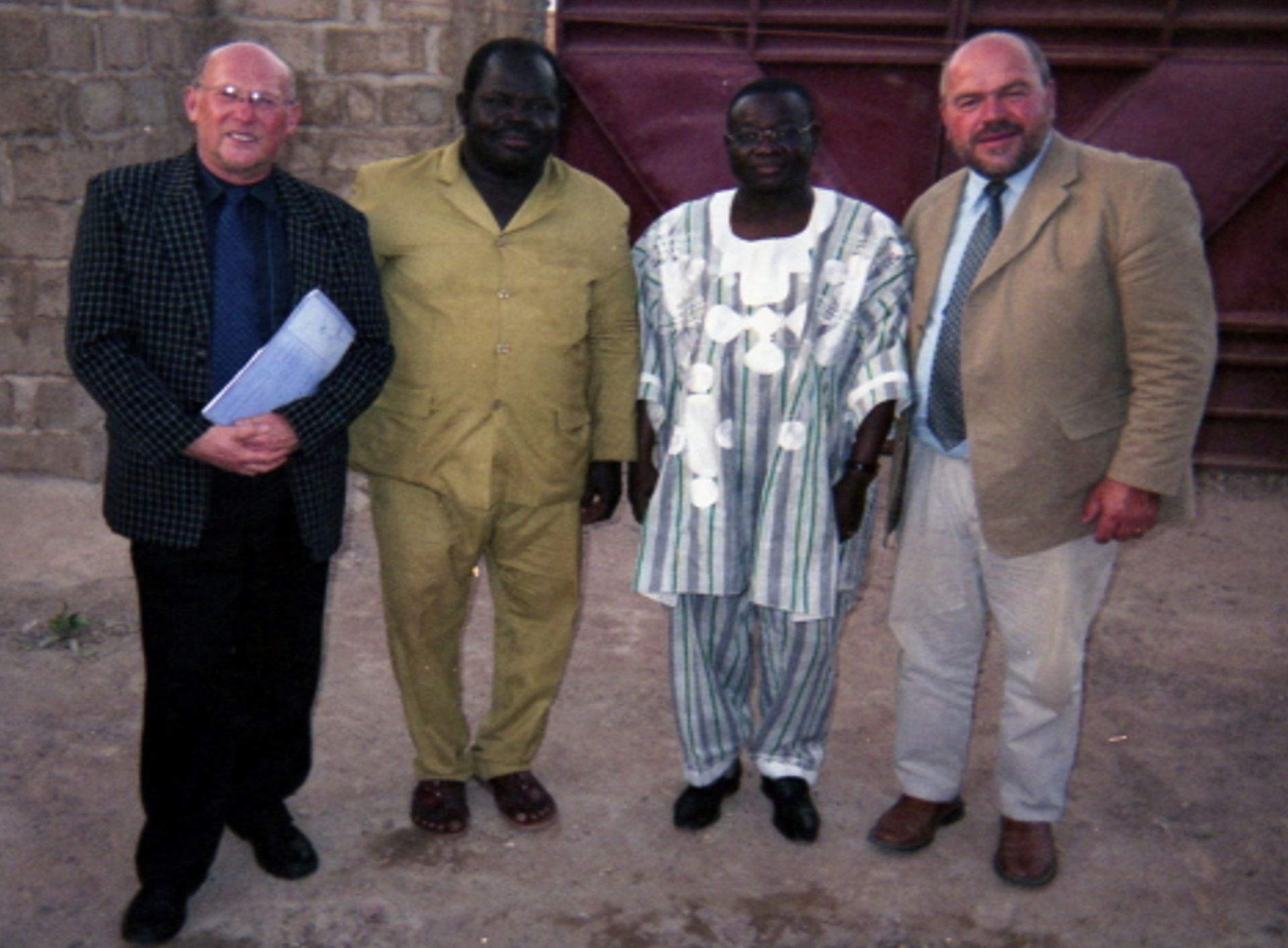 Gründer und Mitarbeiter von Burkina Vision, Daniel Rosenkranz, Fréderic Zongo, Xavier Niodogo, David Richard
