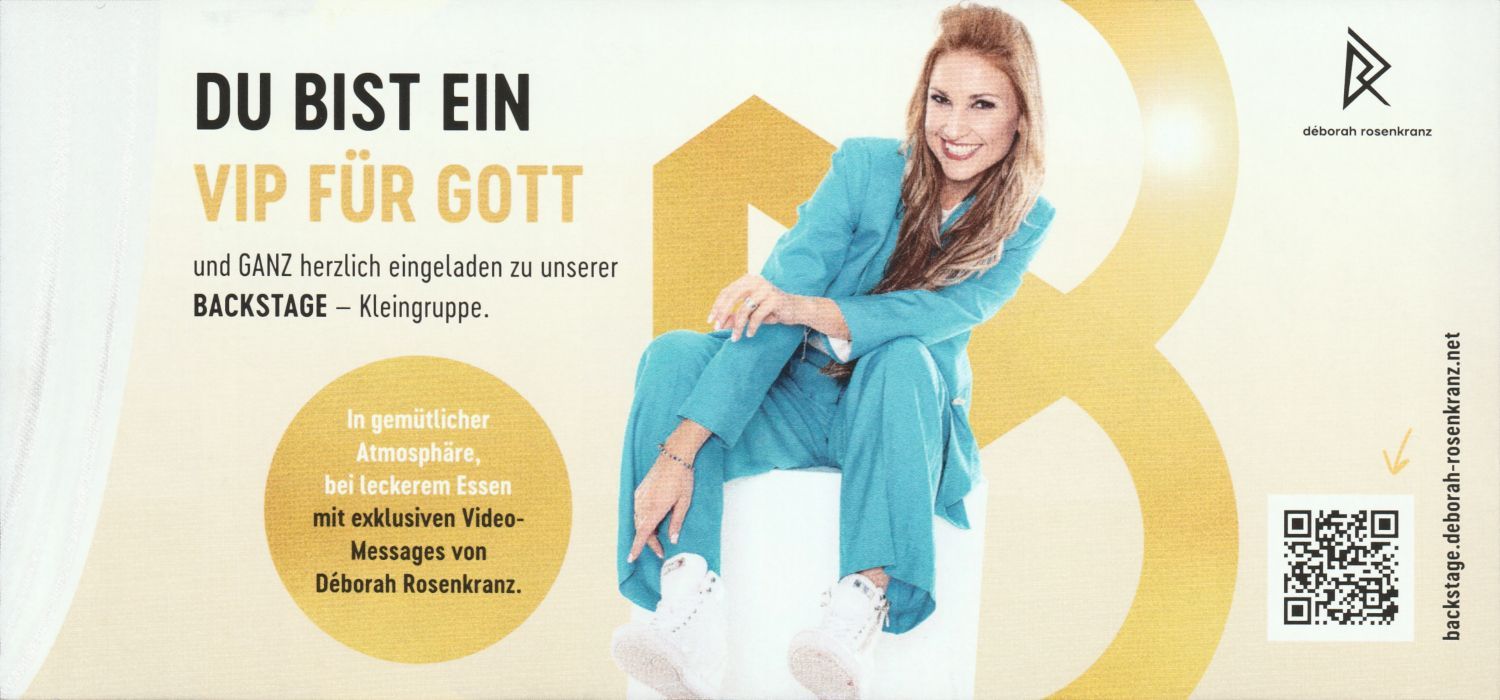 Flyer VIP Ticket BACKSTAGE_Rückseite Flyer VIP Ticket BACKSTAGE_Rückseite