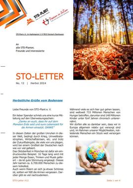 STO-Letter Nr. 12, Herbst 2024