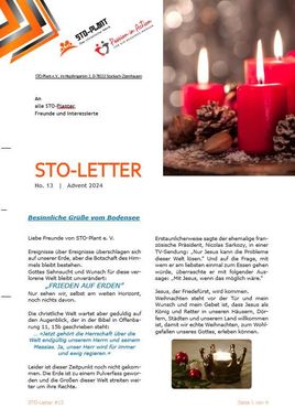 STO-Letter Nr. 13, Advent 2024