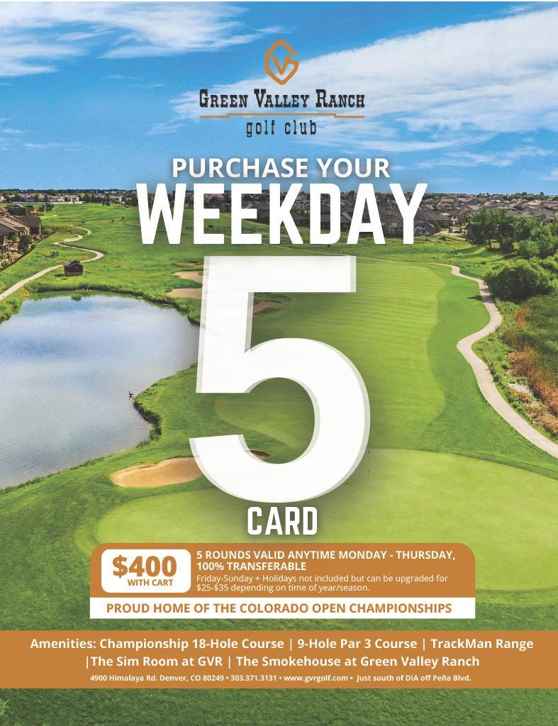 A poster that says `` purchase your weekday 5 card ''