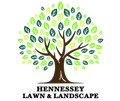Tree logo with brown trunk, green leaves, and the text "HENNESSEY LAWN & LANDSCAPE".
