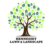 Tree logo with brown trunk, green leaves, and the text "HENNESSEY LAWN & LANDSCAPE".