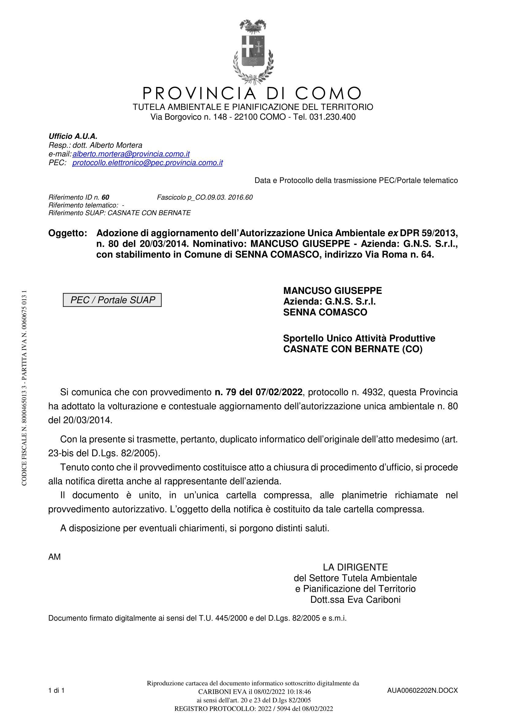 autorizzazione impianto