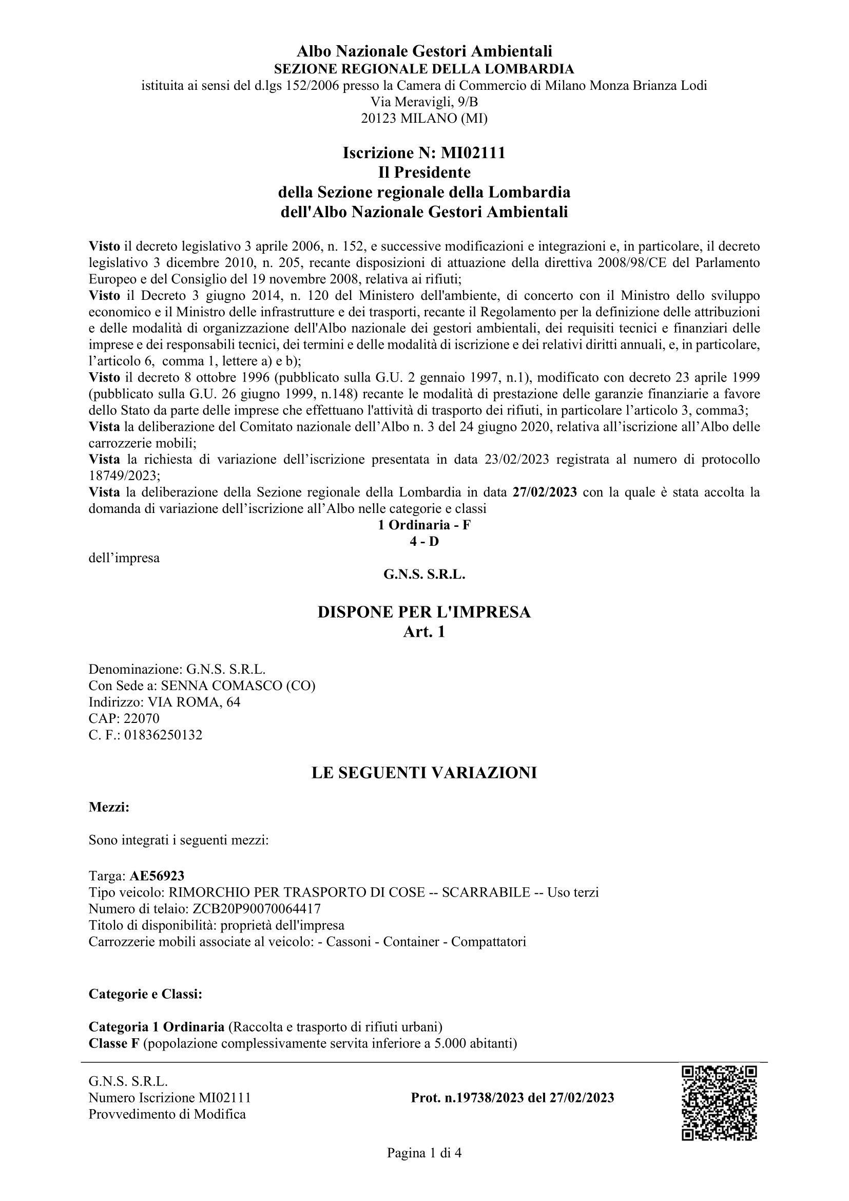 autorizzazione trasporto