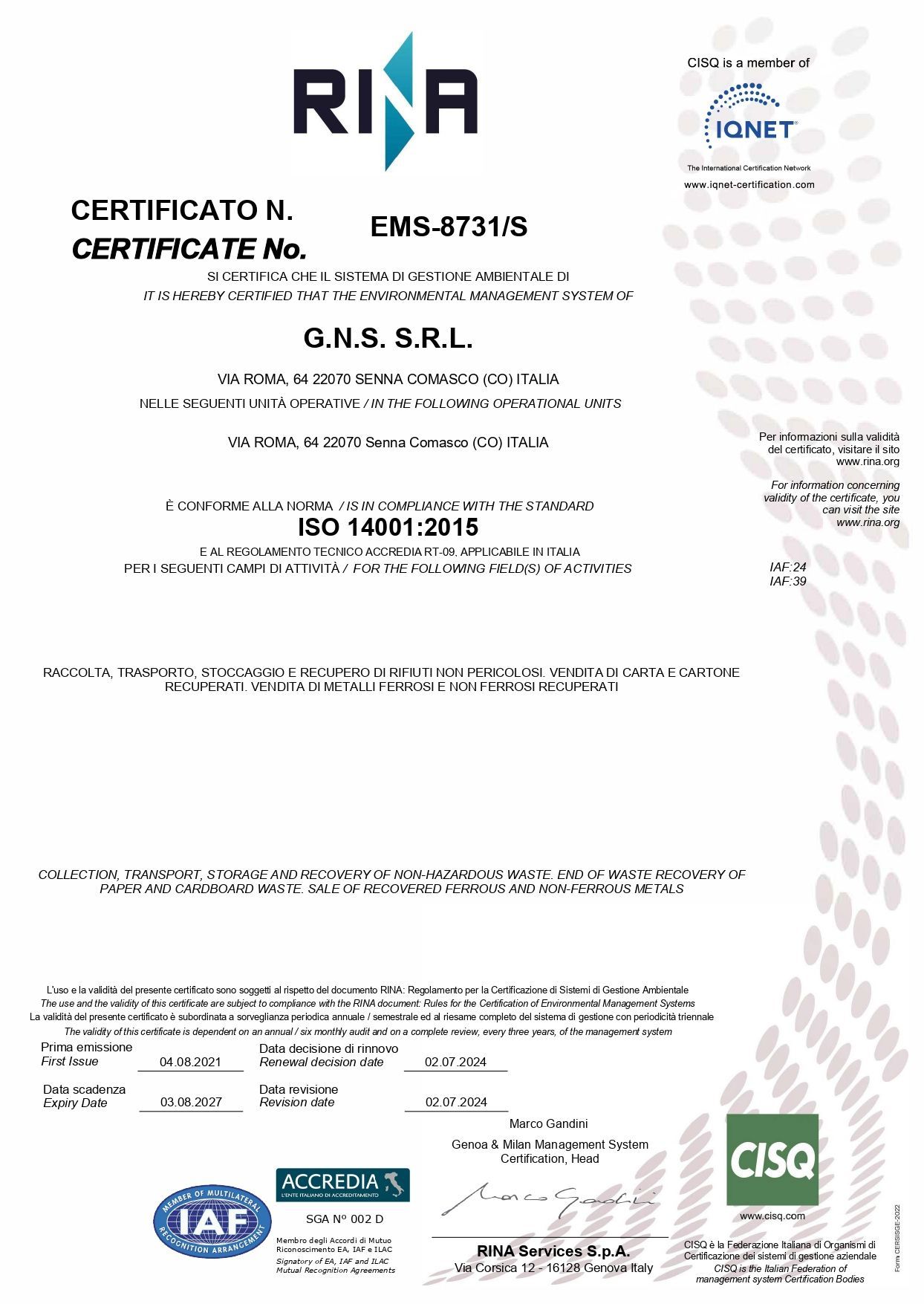 ISO 14001