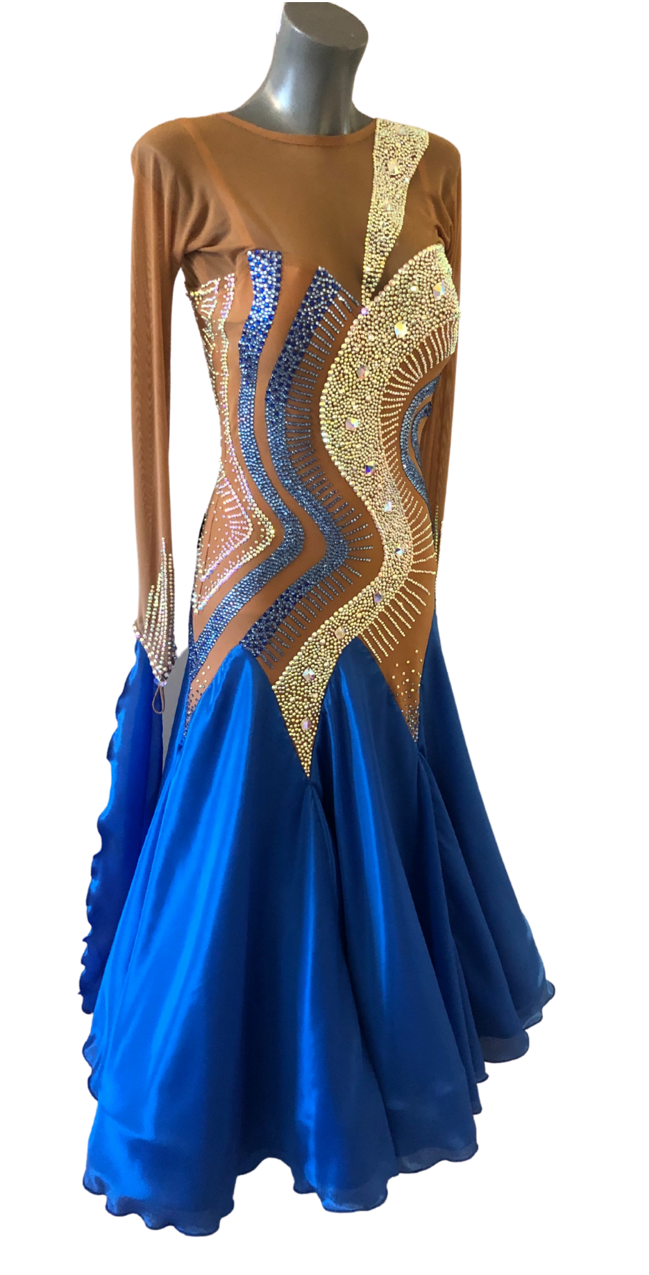 Electric Blue Ballroom Dress
