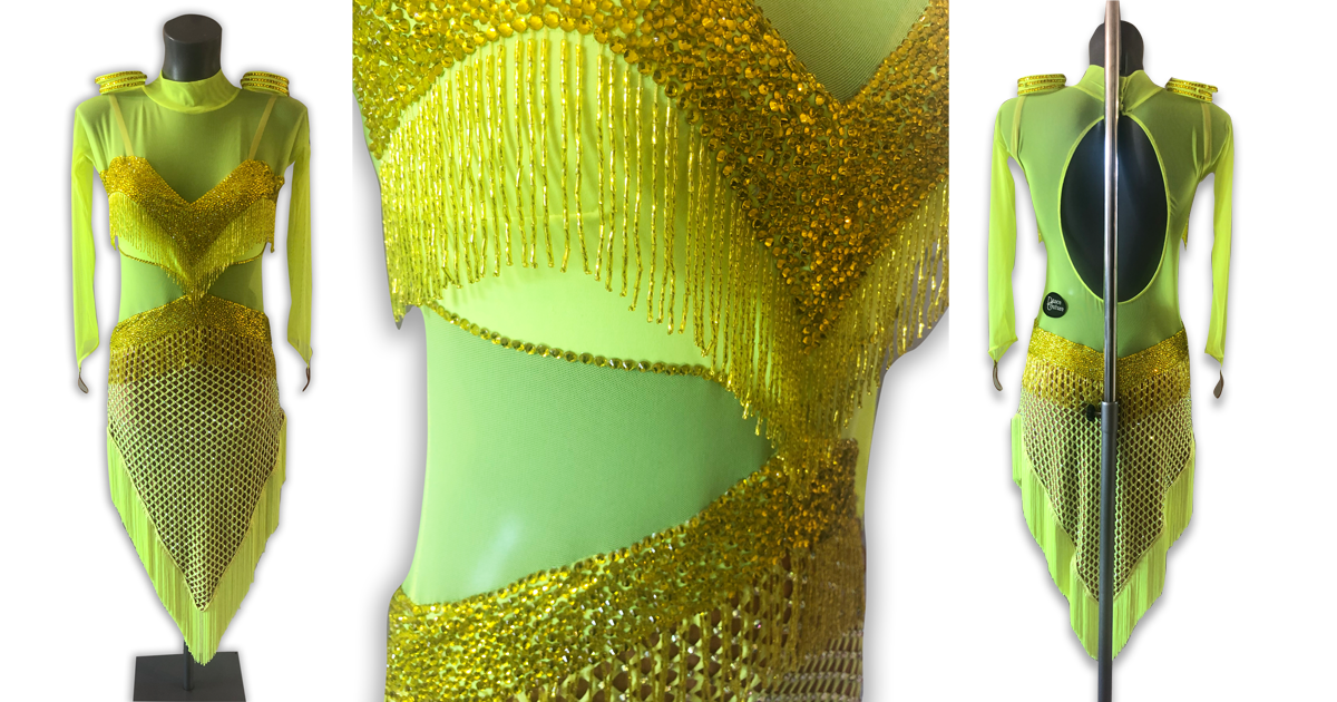 Tropic Lime Competition Latin Dress