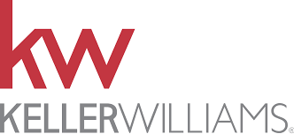 The logo for keller williams is red and white on a white background.