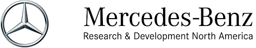 The logo for mercedes benz research and development north america