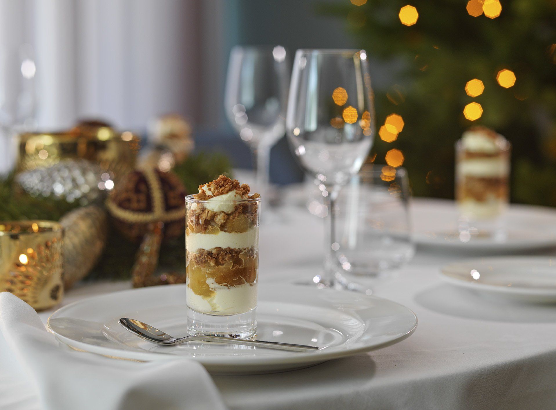 Juledessert på restaurant Tivander