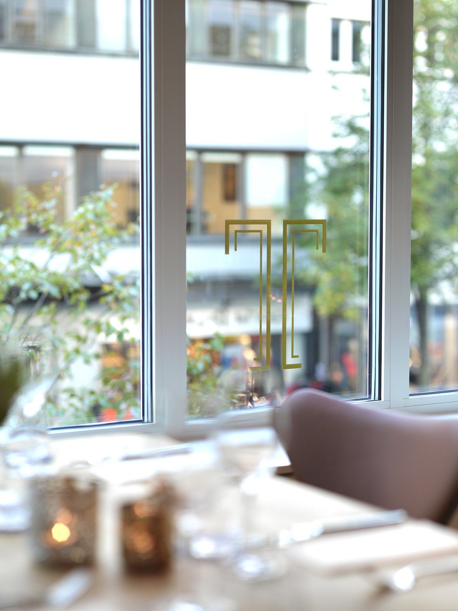 Bilde fra restauranten med utsikt mot Oslo sentrum